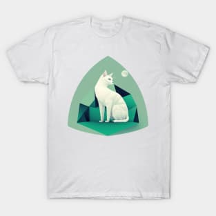Dreamy White Kitty T-Shirt